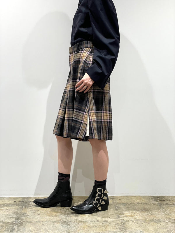 Tartan check shorts