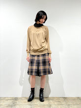 High neck sheer knit