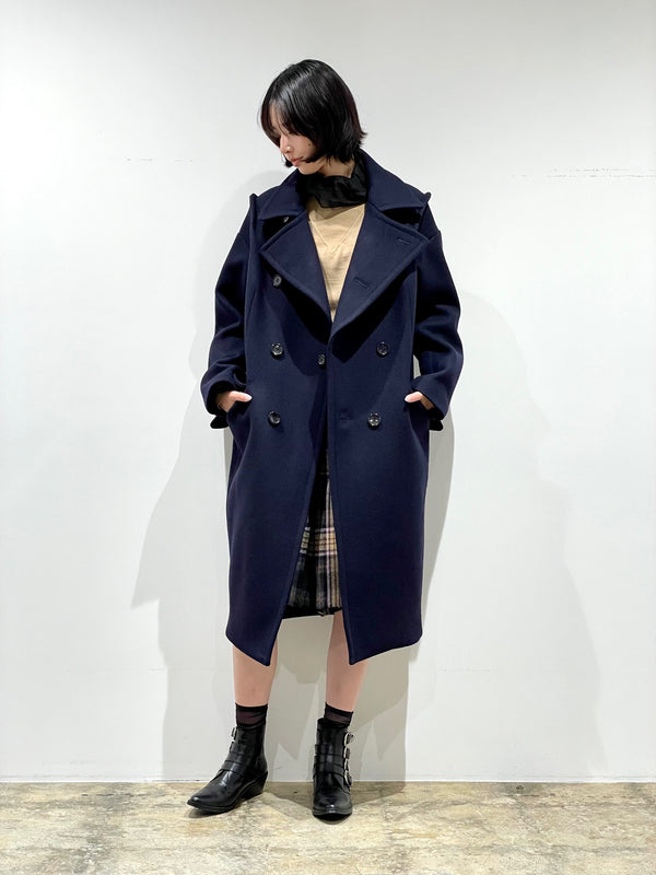 Double melton coat