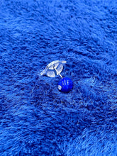 画像をギャラリービューアに読み込む, METAL STONE PIERCED EARRINGS LAPIS LAZULI SILVER
