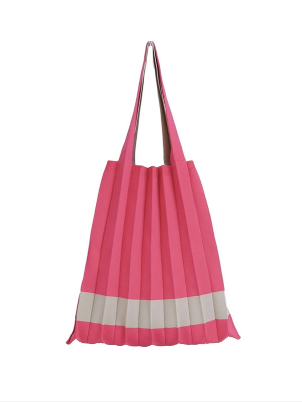 PLEATS KNIT BAG