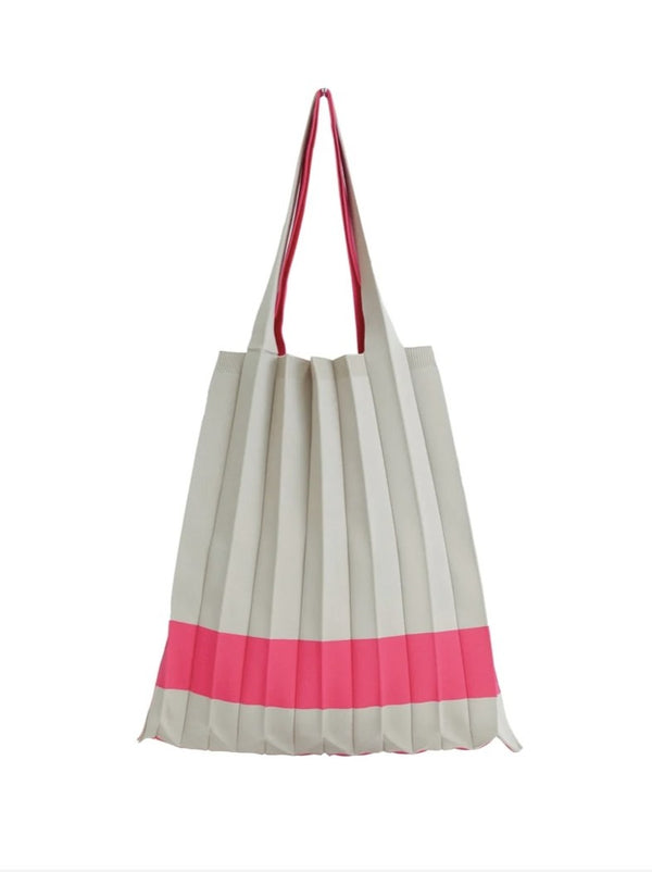 PLEATS KNIT BAG