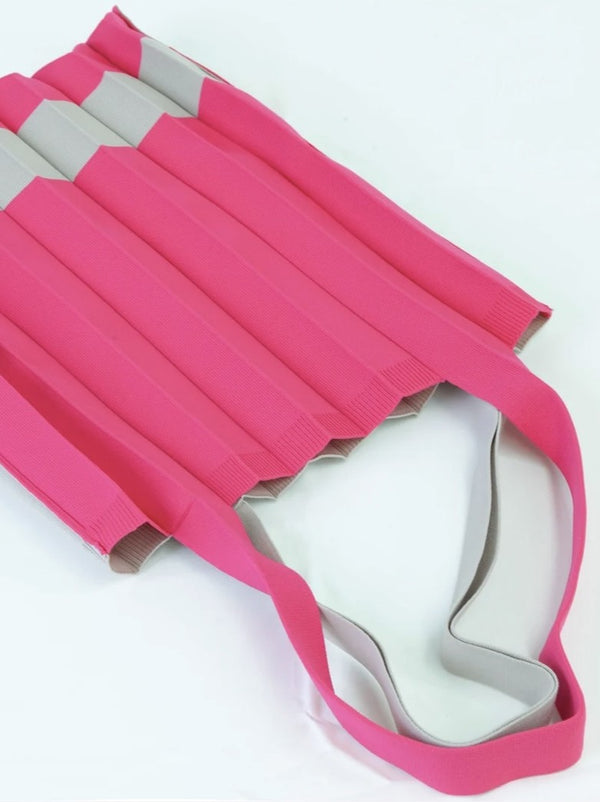 PLEATS KNIT BAG