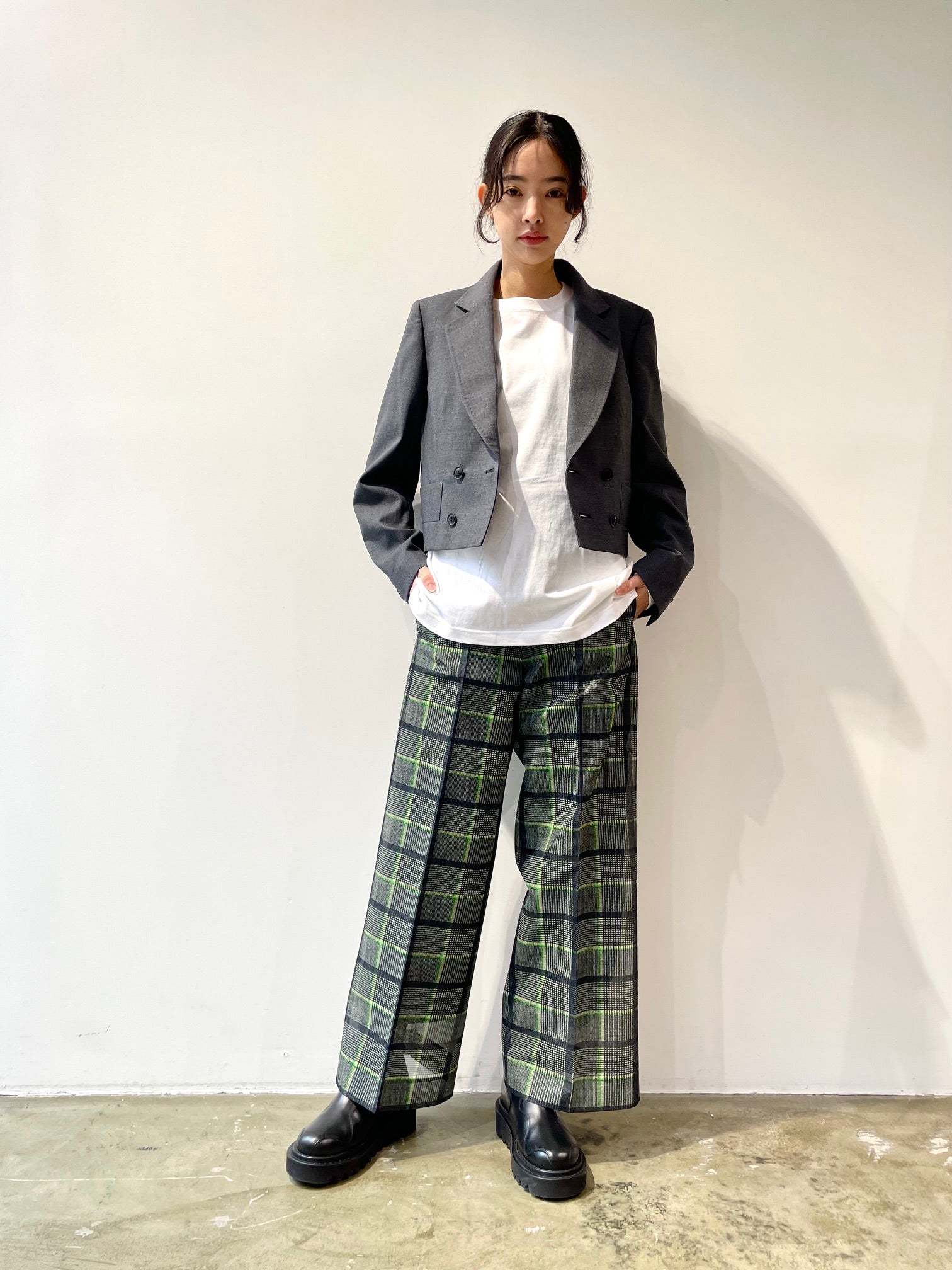 noill poly short studs jacket 短丈ジャケット noill poly short studs jacket 短丈ジャケット