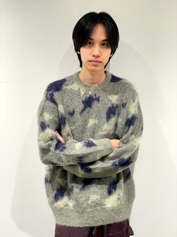 Mohair knit pullover