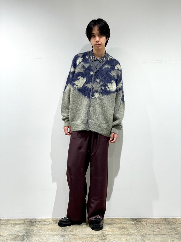 Mohair knit cardigan