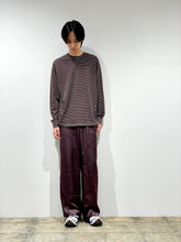 NEW BASIC GARMENT DYRD BORDER T-SHIRT（Long Sleeve Crew）