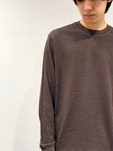 NEW BASIC GARMENT DYRD BORDER T-SHIRT（Long Sleeve Crew）