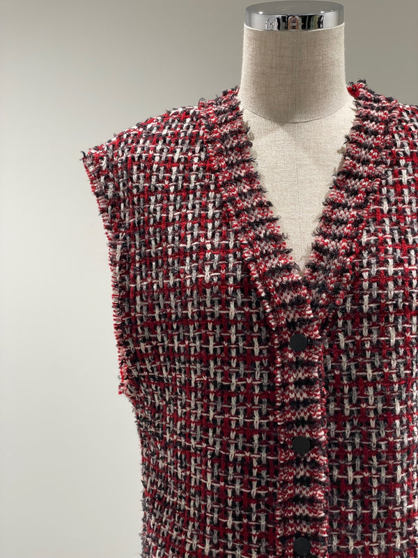 交編 TWEED KNIT V/T