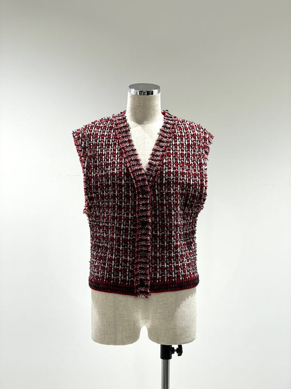 交編 TWEED KNIT V/T