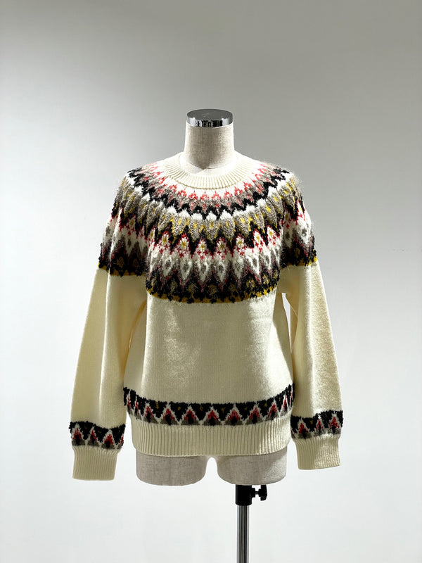 交編 NORDIC KNIT PULLOVER