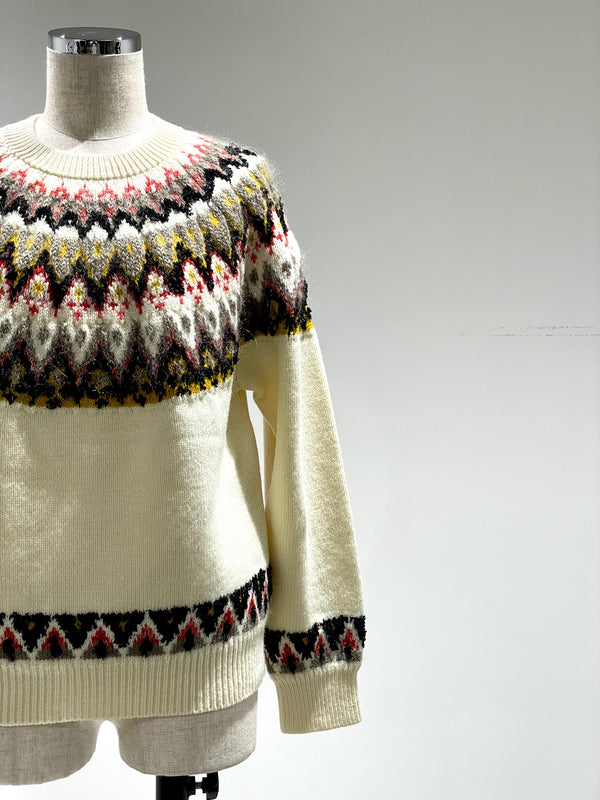 交編 NORDIC KNIT PULLOVER