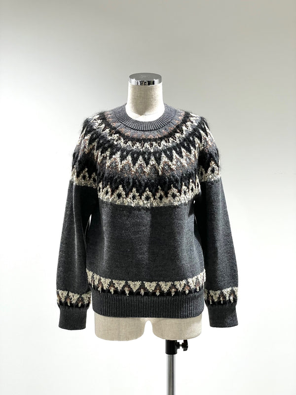 交編 NORDIC KNIT PULLOVER