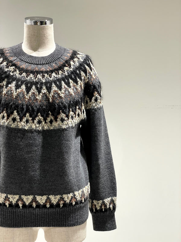 交編 NORDIC KNIT PULLOVER