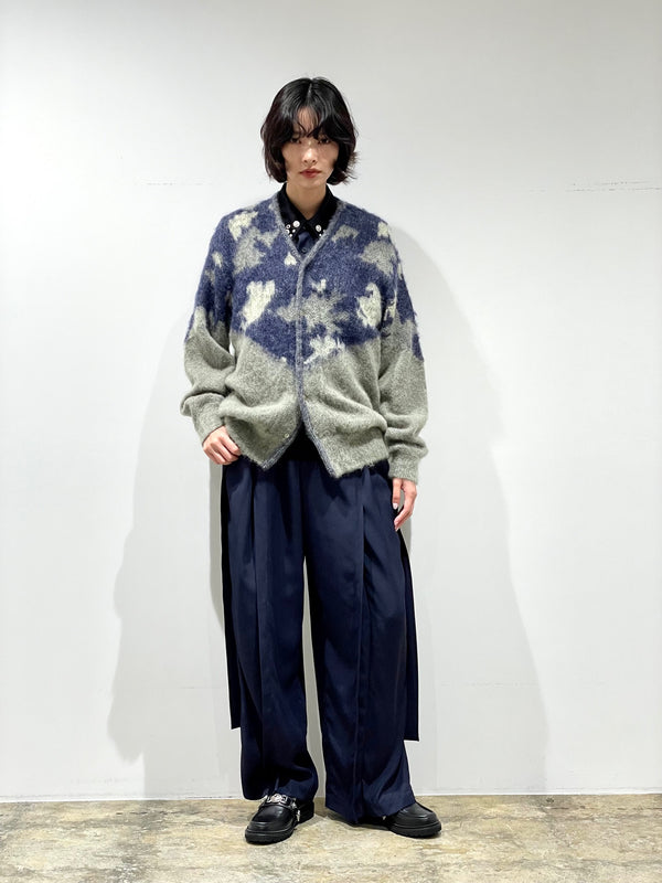 Mohair knit cardigan