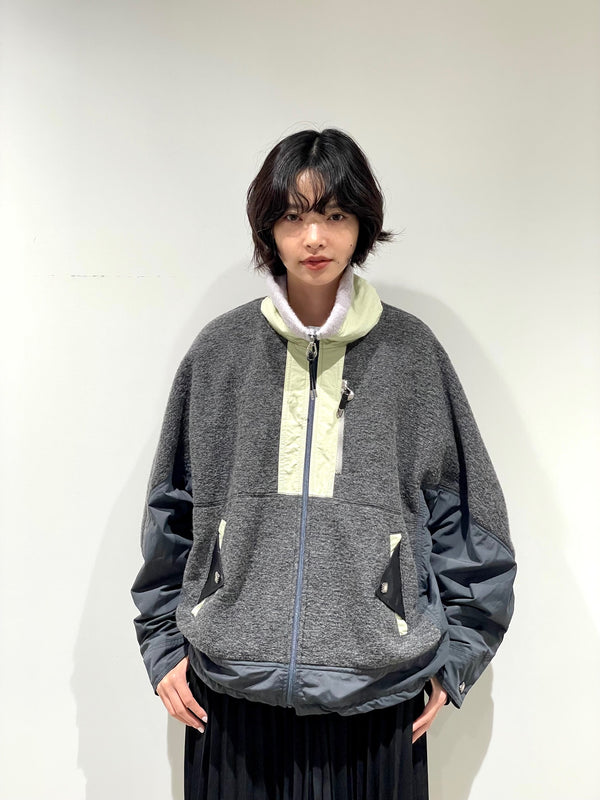 Wool jersey blouson