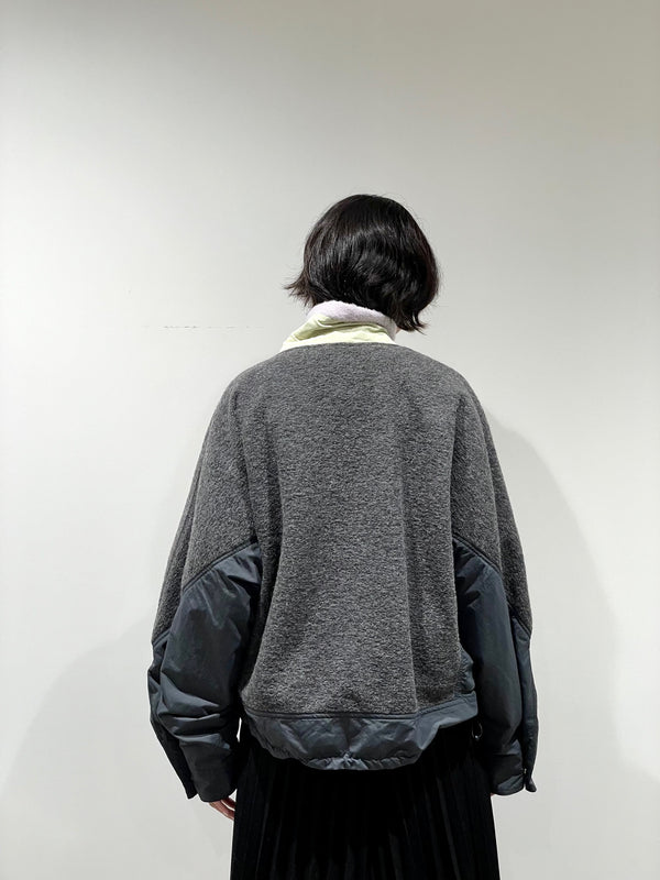 Wool jersey blouson