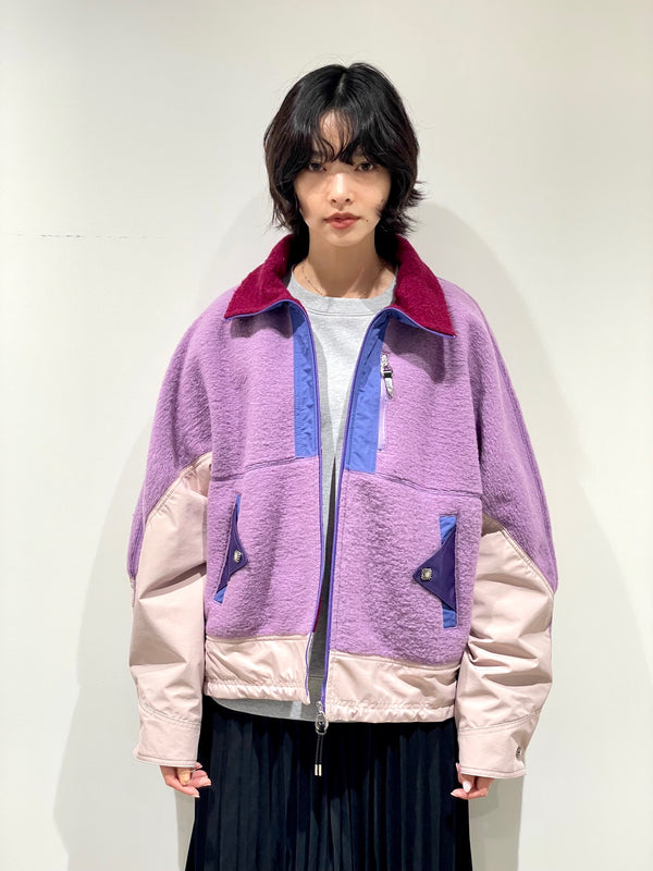 Wool jersey blouson
