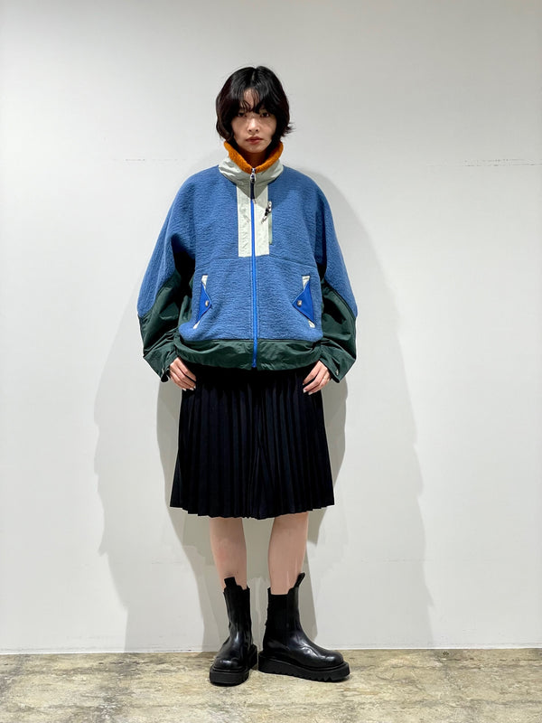 Wool jersey blouson