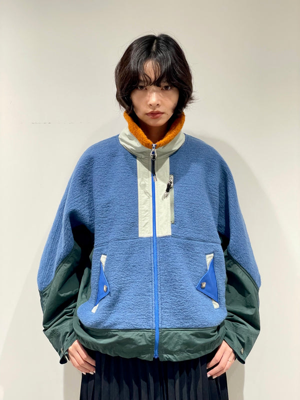 Wool jersey blouson