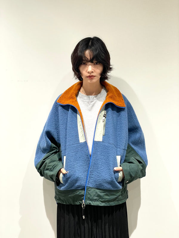 Wool jersey blouson