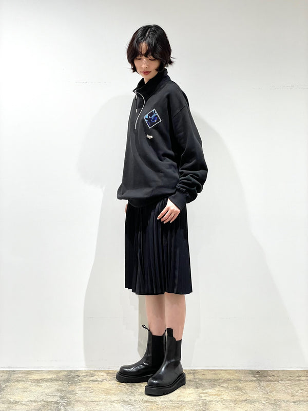 Half zip sweatshirt