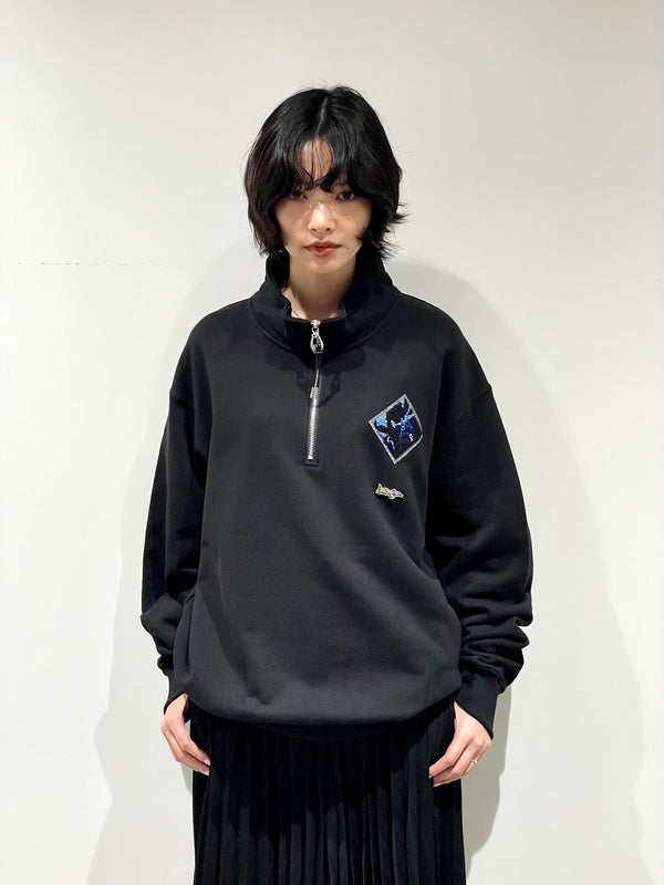 Half zip sweatshirt