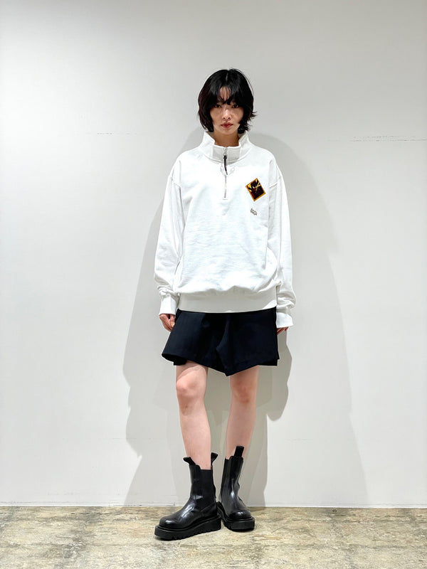 Half zip sweatshirt