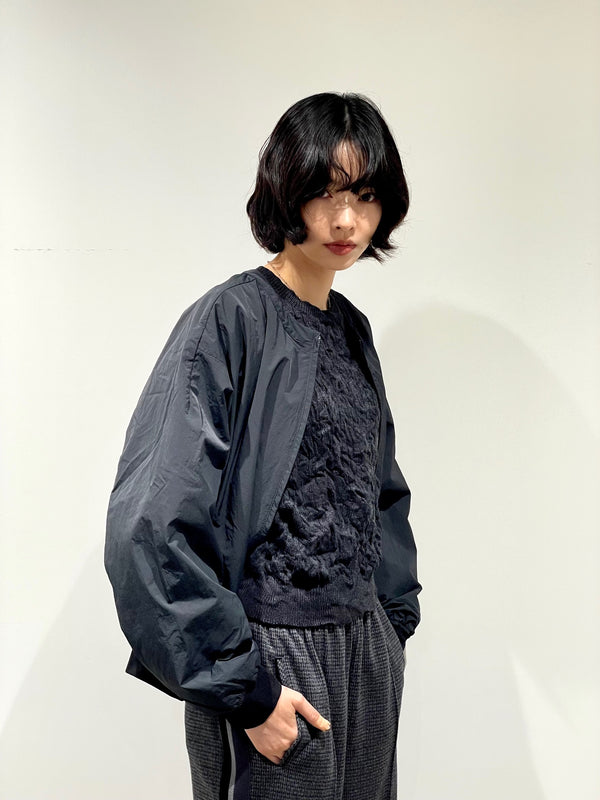 BREATH THERMO BALLOON SLEEVE SHORT BLOUSON