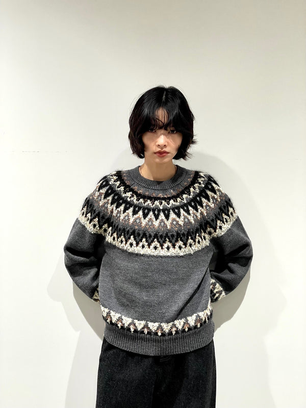 交編 NORDIC KNIT PULLOVER
