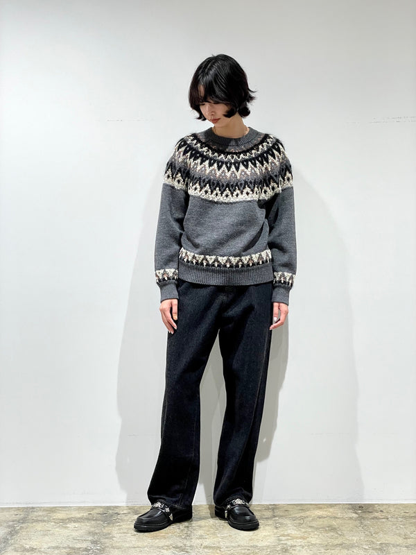 交編 NORDIC KNIT PULLOVER