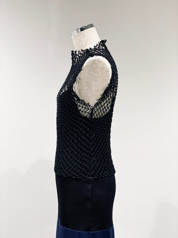 Smooth jersey net dress