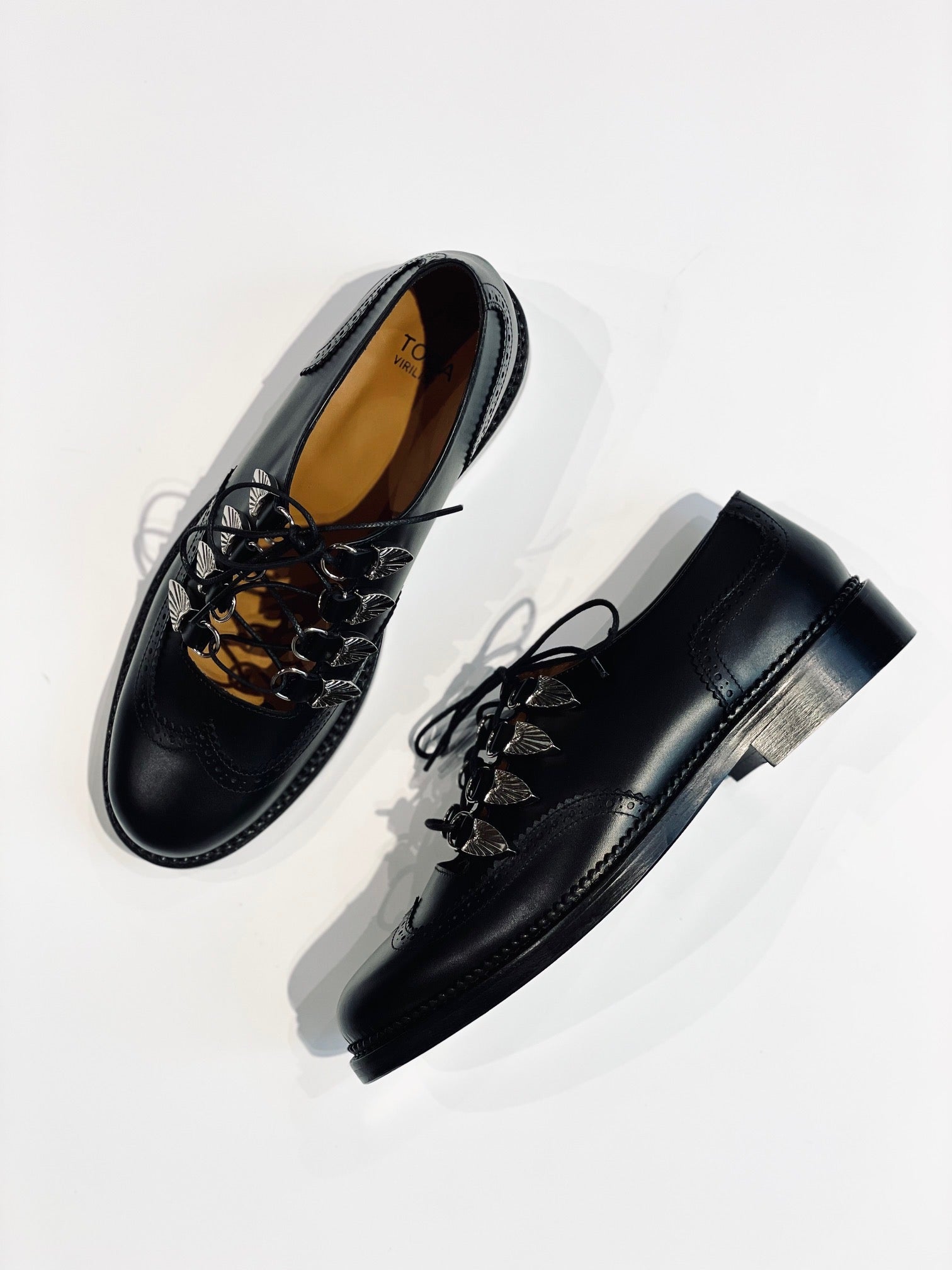 TOGA メタルバックル ブーティー ブラウン×ブラック サイズ：38 ショート TOGA_SHOES – FUKIONLINE
