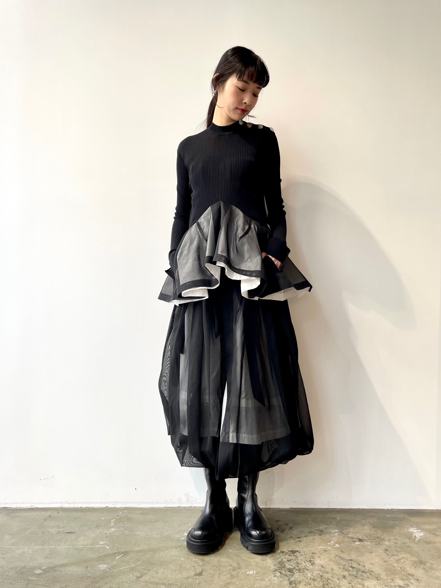 【TOGA】トーガ High twist gauze skirt スカート High twist gauze skirt – FUKIONLINE