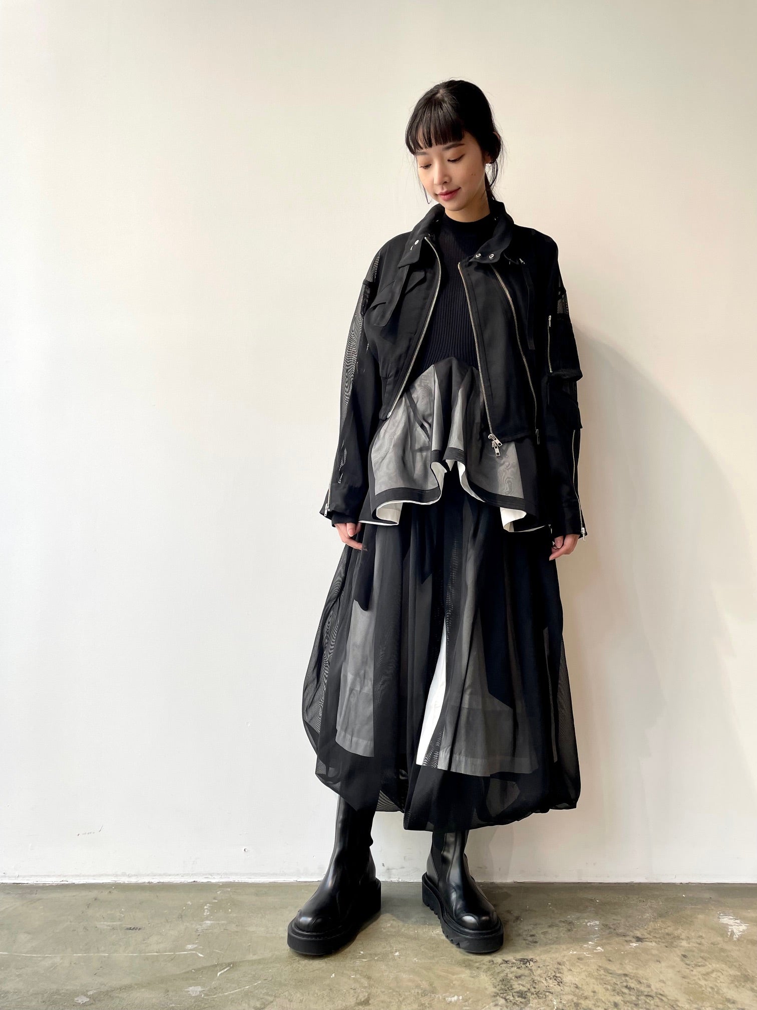 High twist gauze skirt – FUKIONLINE