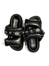 画像をギャラリービューアに読み込む, Leather puff sandals（WOMENS）
