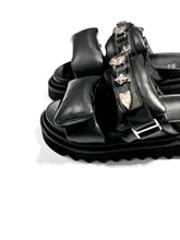 画像をギャラリービューアに読み込む, Leather puff sandals（WOMENS）
