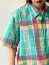 画像をギャラリービューアに読み込む, Madras Shirt Square S/S
