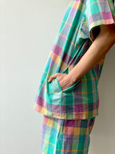 画像をギャラリービューアに読み込む, Madras Shirt Square S/S
