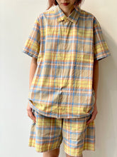 画像をギャラリービューアに読み込む, Madras Shirt Square S/S
