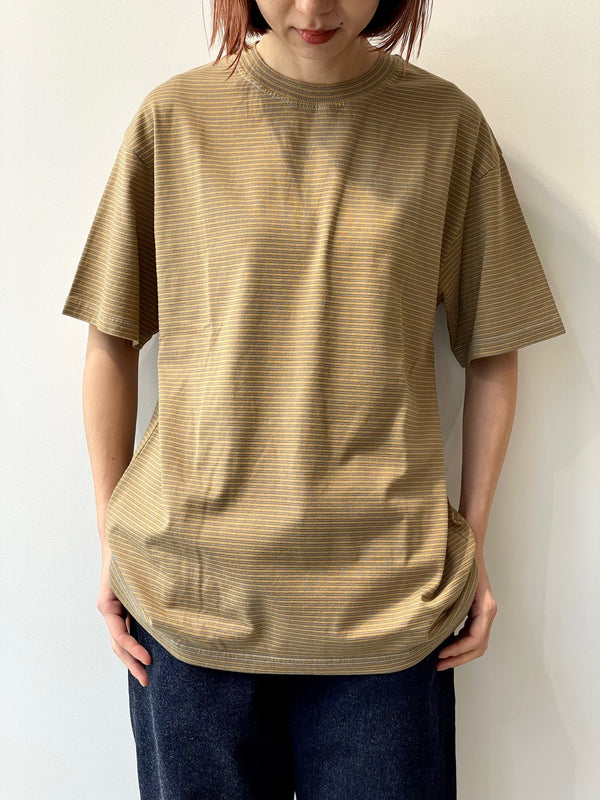 NEW BASIC GARMENT DYED BORDER T-SHIRT