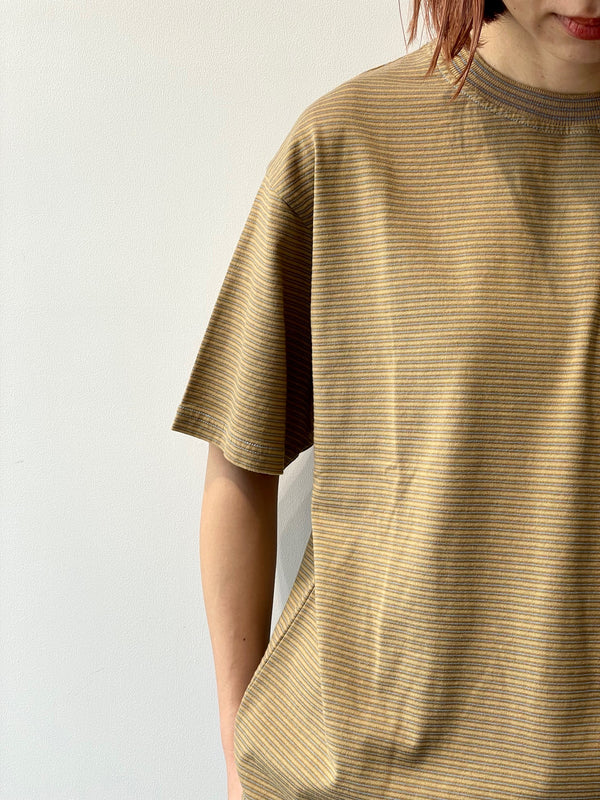 NEW BASIC GARMENT DYED BORDER T-SHIRT