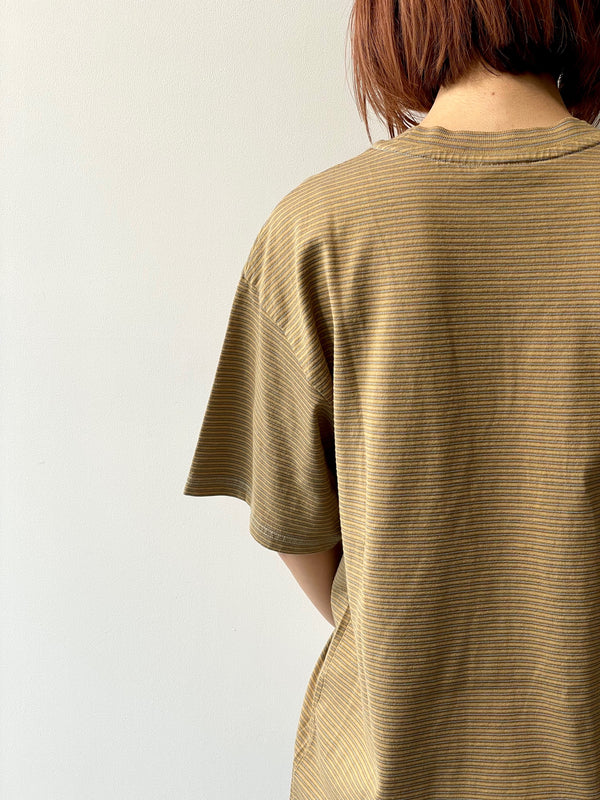 NEW BASIC GARMENT DYED BORDER T-SHIRT