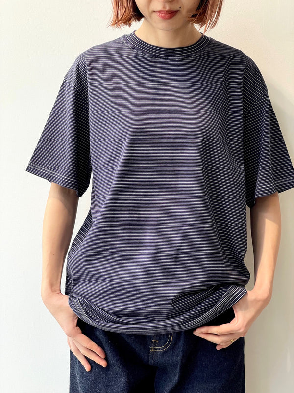 NEW BASIC GARMENT DYED BORDER T-SHIRT