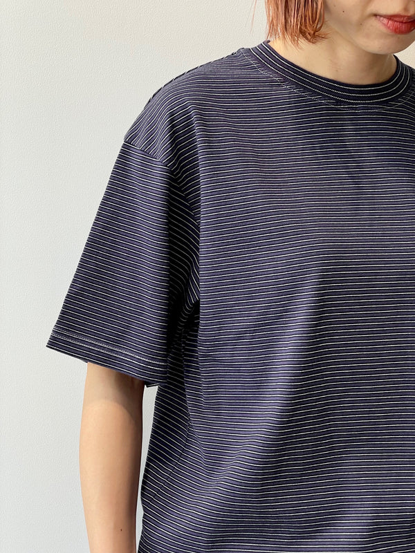 NEW BASIC GARMENT DYED BORDER T-SHIRT