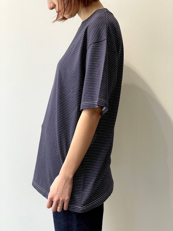 NEW BASIC GARMENT DYED BORDER T-SHIRT