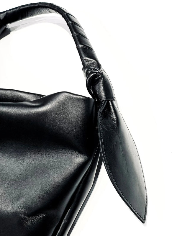 Leather ribbon bag big