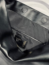Leather ribbon bag big