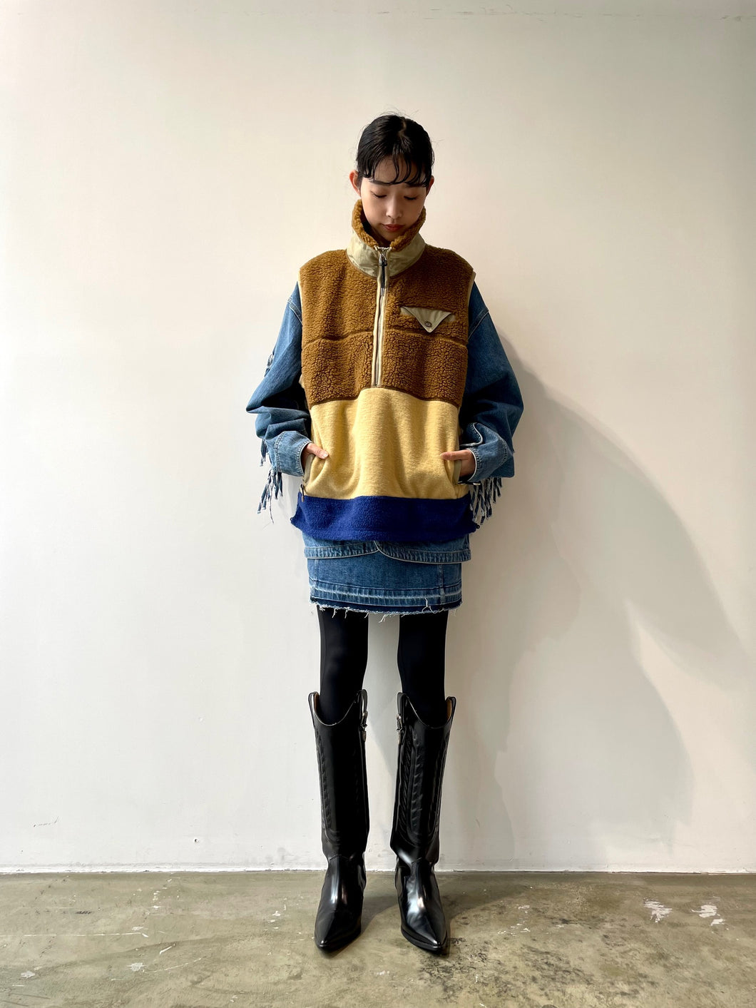 Wool jersey vest （WOMENS）