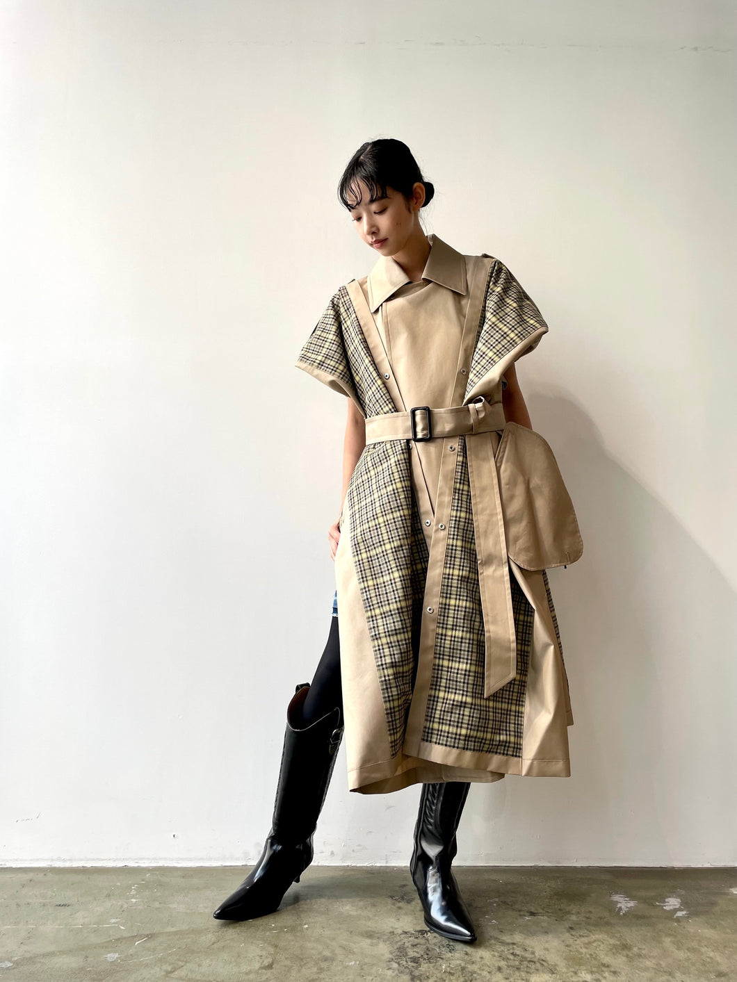 Twill poncho